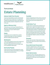 Estate Planning Glossary cover